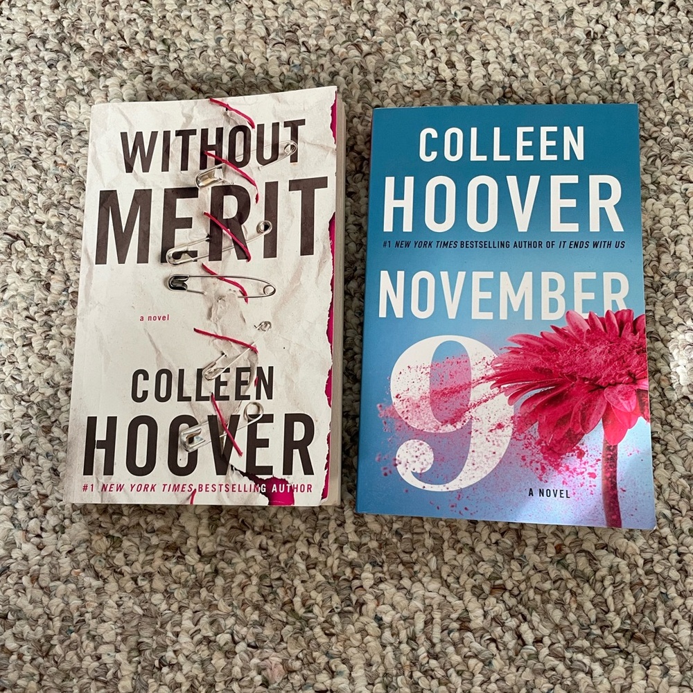Colleen Hoover Book Set - Without Merit & November 9